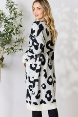 BiBi Leopard Print Open Front Cardigan - Stylish & Versatile Layering