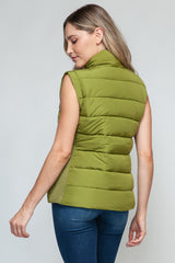 Stylish Zip-Up Turtleneck Vest with Pockets - Versatile & Warm