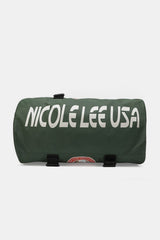 Nicole Lee USA Oversized PU Leather Duffel Bag - Convertible Backpack