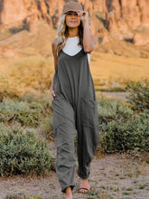 Stylish Sleeveless V-Neck Pocketed Jumpsuit - Double Take Collection