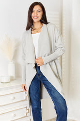 Open Front Duster Cardigan with Pockets - Cozy & Stylish Knitwear