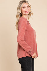 Elegant Full-Size Lace Detail Round Neck Women's T-Shirt - Sophisticated & Comfortable