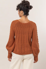 HYFVE Women's Cozy Cable-Knit Raglan Sleeve Sweater - Perfect Winter Wear