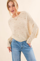 Cozy Dolman Sleeves Sweater by And The Why - Trendy & Comfortable