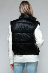 Stylish Quilted Vest with Luxurious Fur Lining - Cozy Outerwear