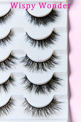 SO PINK BEAUTY Luxurious Mink Eyelashes Variety Pack - 5 Pairs for Glamorous Eyes