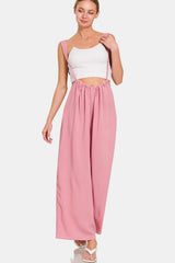 Zenana Wide Leg Overalls with Pockets & Wide Straps - Trendy & Comfortable