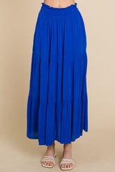 Culture Code Frill Ruched Midi Skirt - Elegant & Versatile Women's Fashion