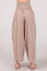 SAGE + FIG Women's Cotton Gauze Wash Stripe Pants - Casual, Breathable & Stylish