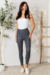 LOVEIT High Waist Full-Size Leggings with Wide Waistband - Chic & Comfortable