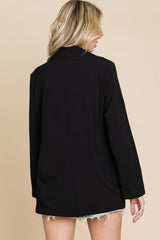 Culture Code Women's One Button Long Sleeve Blazer with Pockets - Versatile & Timeless