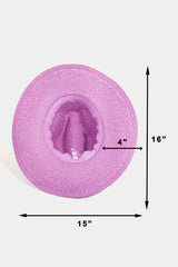 Fame Straw Braided Sun Hat - Stylish & Sun-Safe Summer Accessory