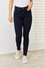 Judy Blue Full Size Skinny Jeans - Garment Dyed Tummy Control