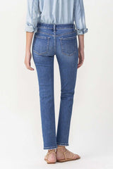 Lovervet Full Size Maggie Midrise Slim Ankle Straight Jeans - Classic Denim for Every Occasion
