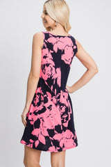 Heimish Floral V-Neck Tank Dress with Pockets - Summer Essential