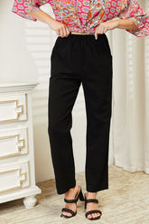 Women's Pull-On Pants with Convenient Pockets - Comfortable & Stylish
