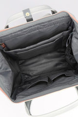 Himawari Waterproof Canvas Backpack with USB Port & Side Pockets - Large, Eco-Friendly