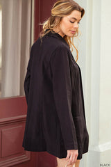 Kori America Women's Open Front Long Sleeve Blazer - Versatile & Stylish