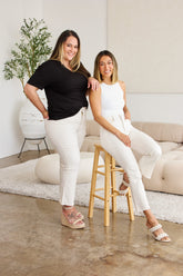 RFM Mini Mia High Waist Tummy Control Jeans with Stylish Raw Hem