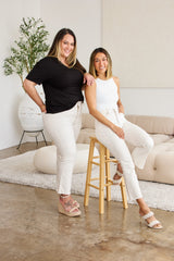 RFM Mini Mia High Waist Tummy Control Jeans with Stylish Raw Hem