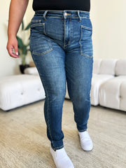 Judy Blue High Waist Skinny Jeans - Stretch Denim for Curves