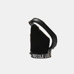 Nicole Lee USA Vegan Leather Leopard & Lip Crossbody Bag - Chic & Trendy