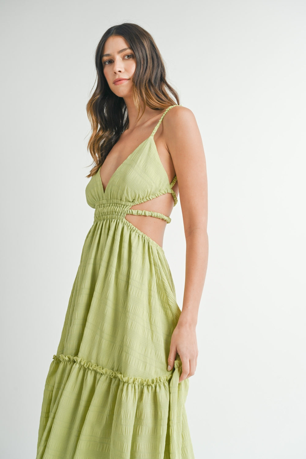 MABLE Cutout Waist Backless Maxi Dress - Bold & Elegant Evening Wear