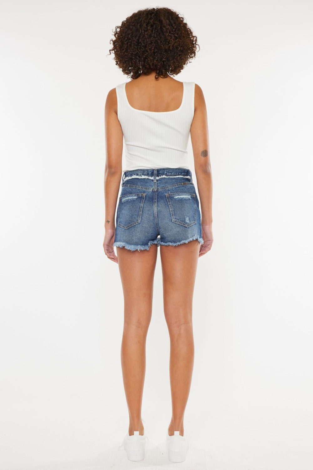 Kancan Distressed Button Fly Denim Shorts - Trendy Summer Fashion for Casual & Chic Outfits