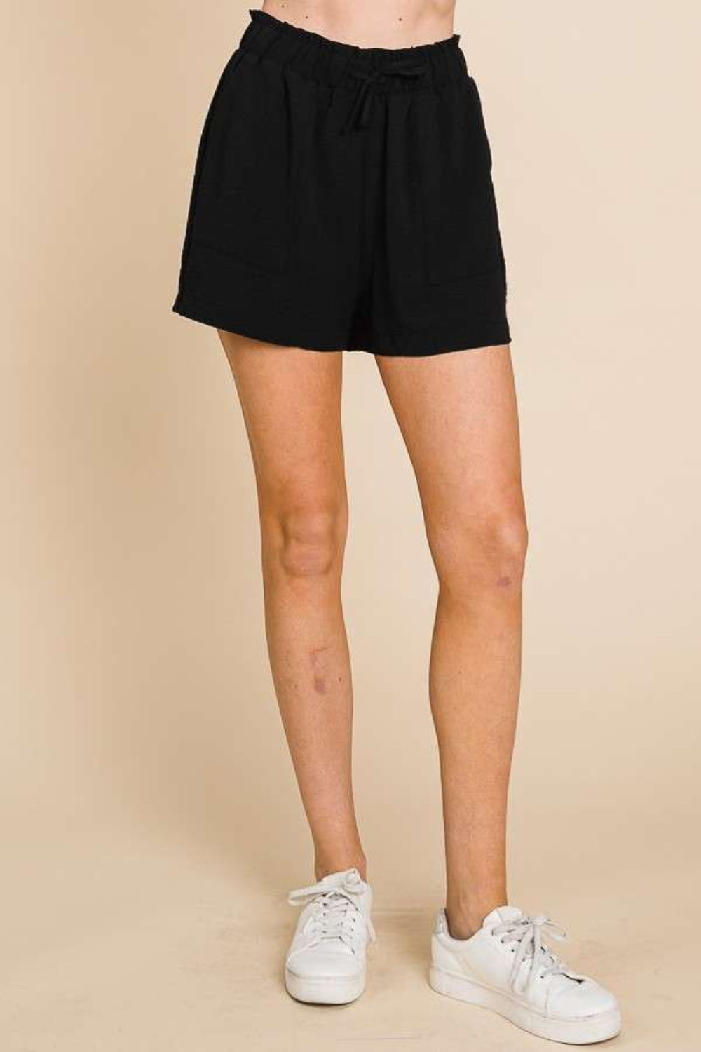 Culture Code Women's High Waist Paperbag Shorts - Trendy Summer Style