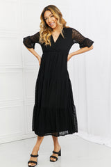 P & Rose Lovely Lace Full Size Tiered Midi Dress - Elevate Your Style