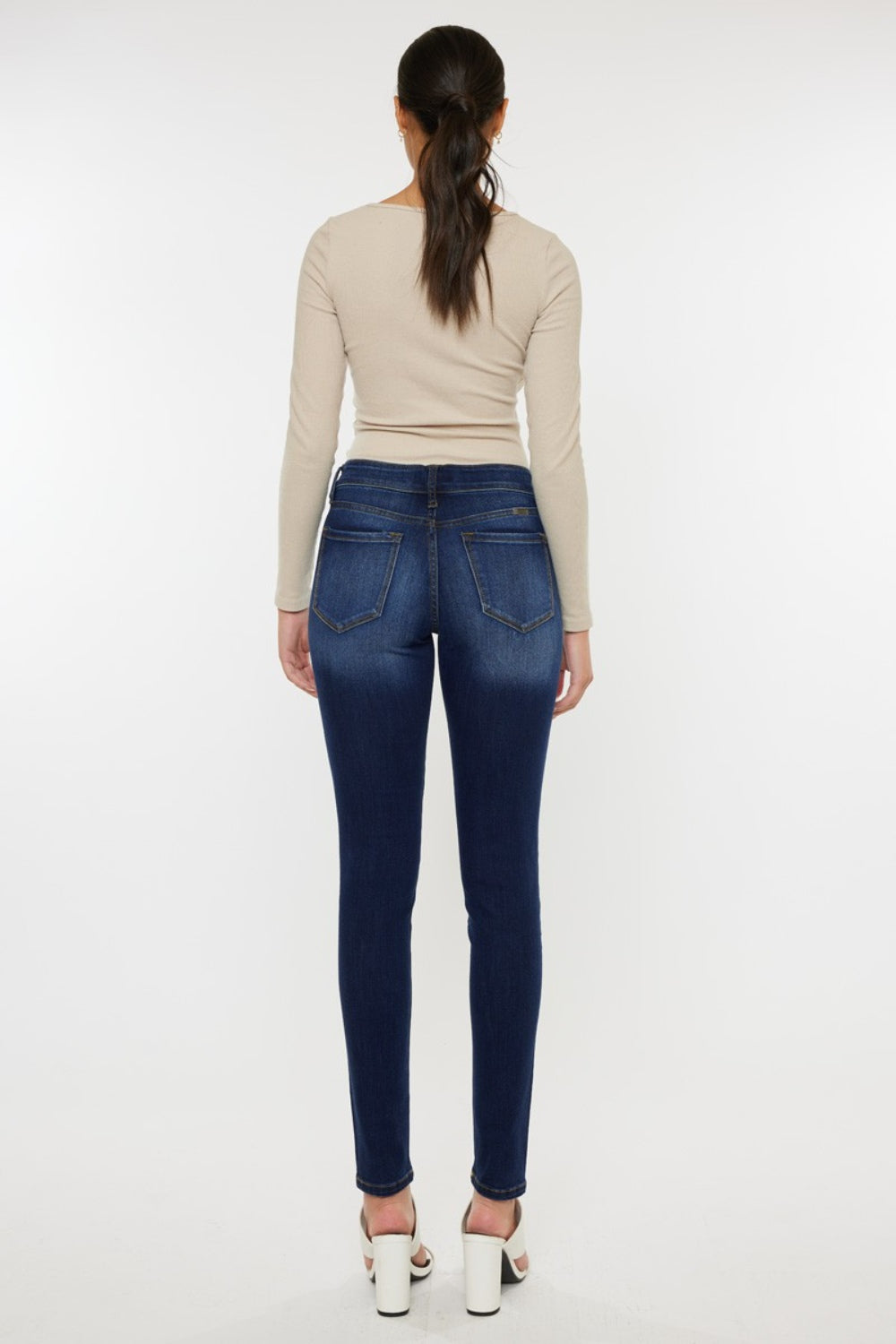 Kancan Mid Rise Gradient Skinny Jeans - Trendy and Stylish Denim