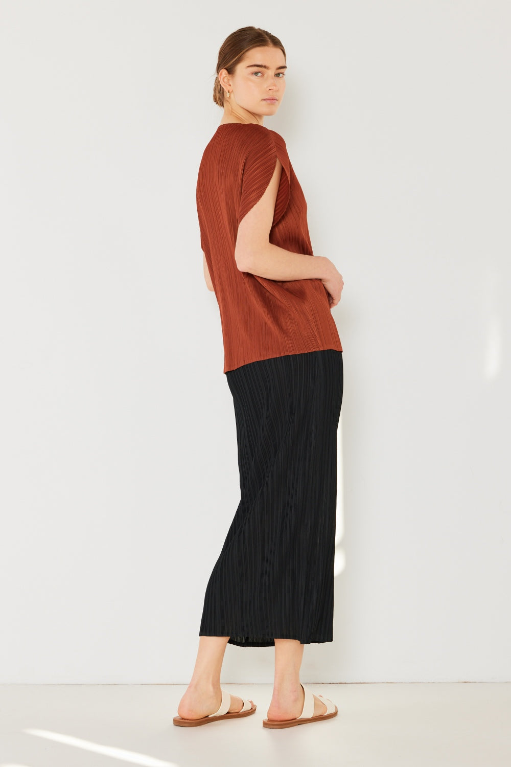Marina West Swim Pleated Midi Pencil Skirt - Elegant & Versatile Fashion