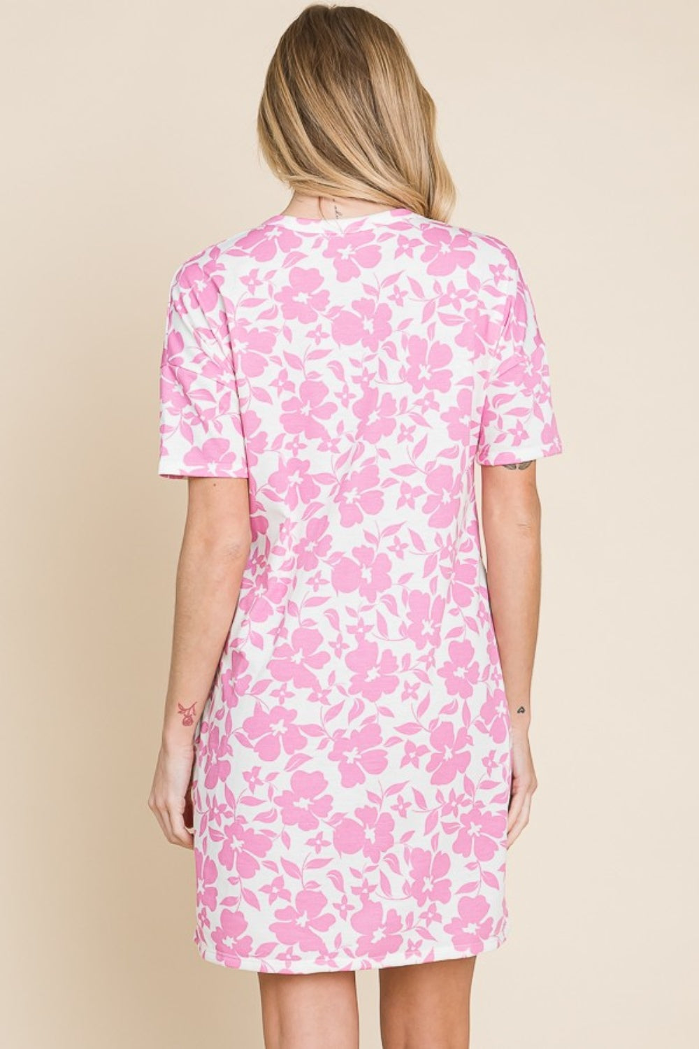 BOMBOM Floral Button Down Mini Dress - Versatile & Stylish Women's Fashion