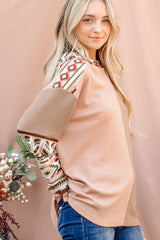 And The Why Women's Color Block Hooded Waffle Knit Top - Stylish & Cozy