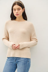 Versatile Round Neck Long Sleeve Sweater - Cozy & Stylish