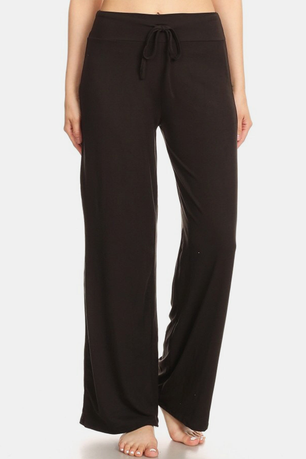 Leggings Depot High Waist Drawstring Wide Leg Pants - Stylish & Comfortable Women's Fit