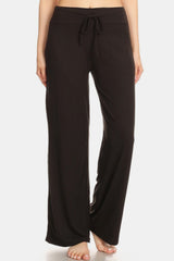 Leggings Depot High Waist Drawstring Wide Leg Pants - Stylish & Comfortable Women's Fit