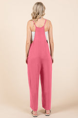 Trendy Culture Code Sleeveless Wide Leg Jumpsuit with Pockets - Perfect for Any Occasion