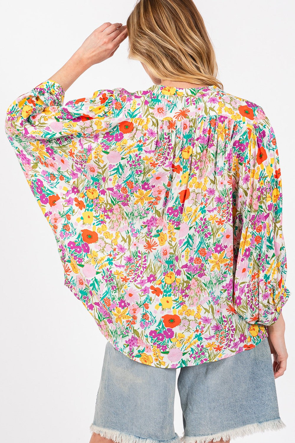 SAGE + FIG Women’s Button Down Floral Shirt – Chic & Versatile