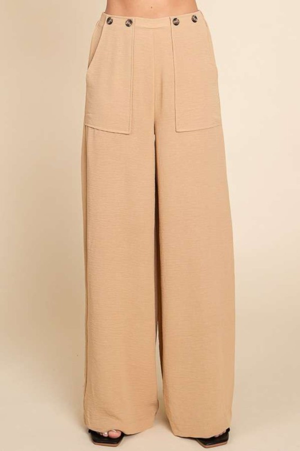 Culture Code High Waist Wide Leg Cargo Pants - Trendy & Versatile