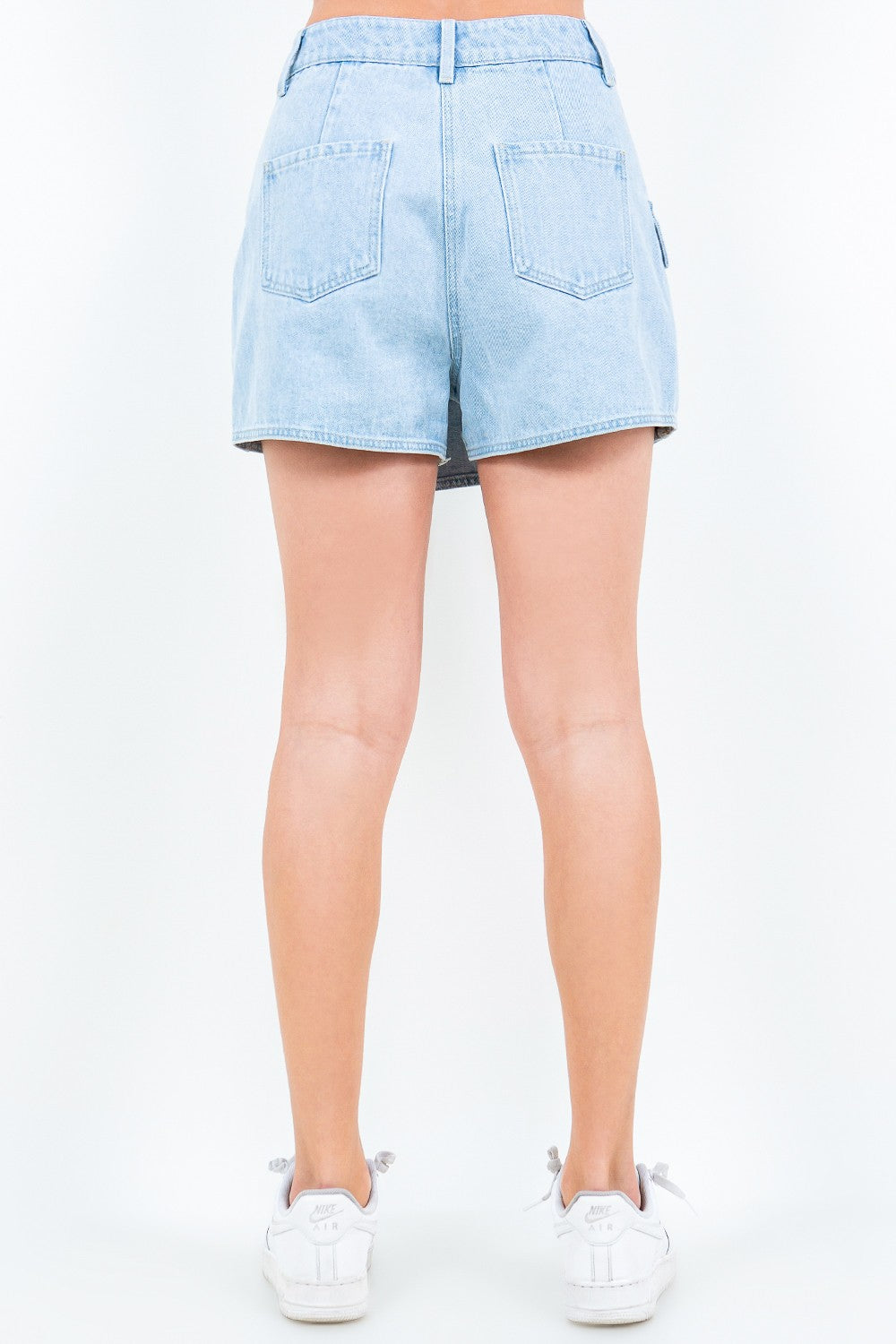 Trendy American Bazi Cargo Pocket Mini Skort for Women
