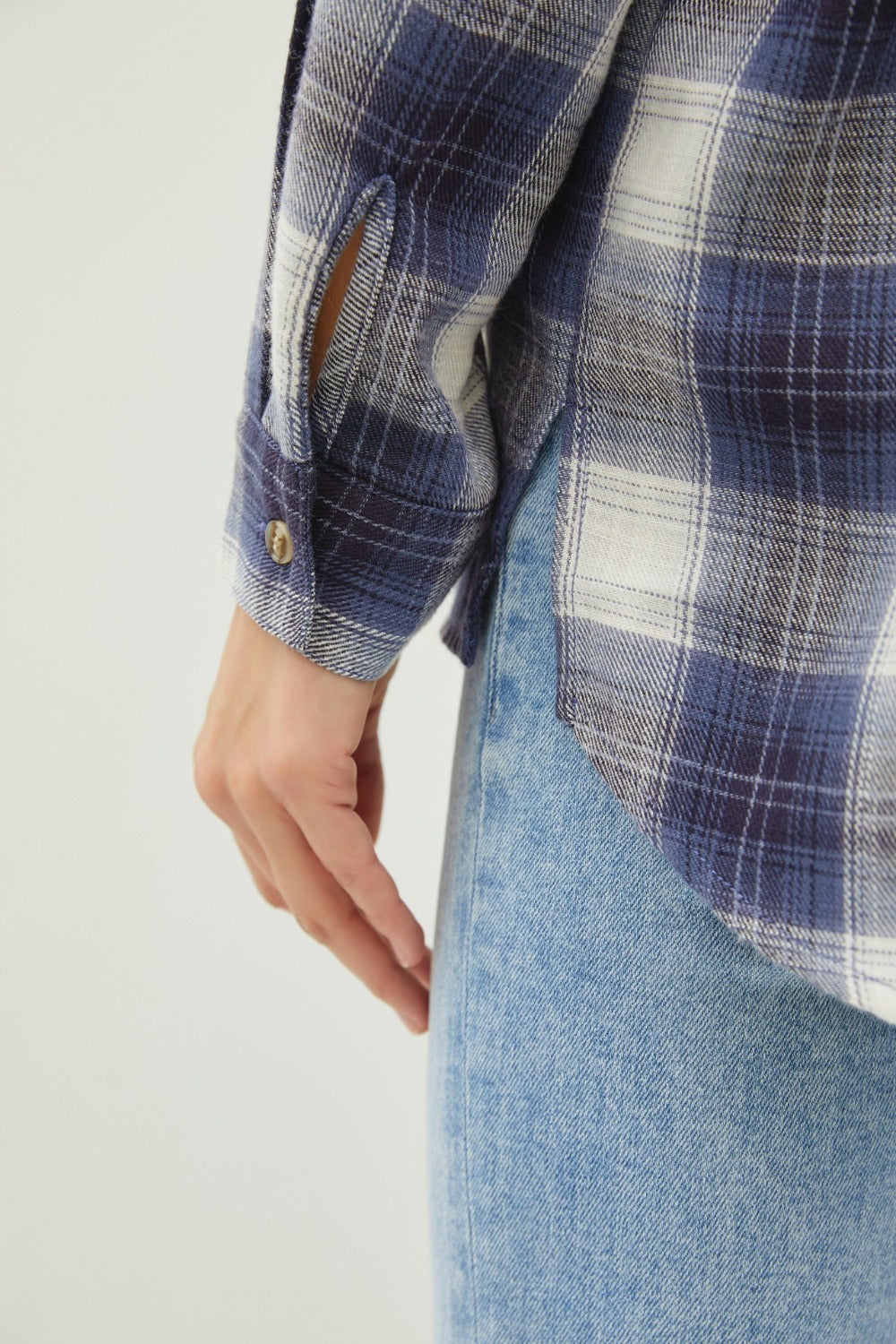 Cozy Plaid Flannel Button-Down Shirt with Chest Pocket - Be Cool Collection