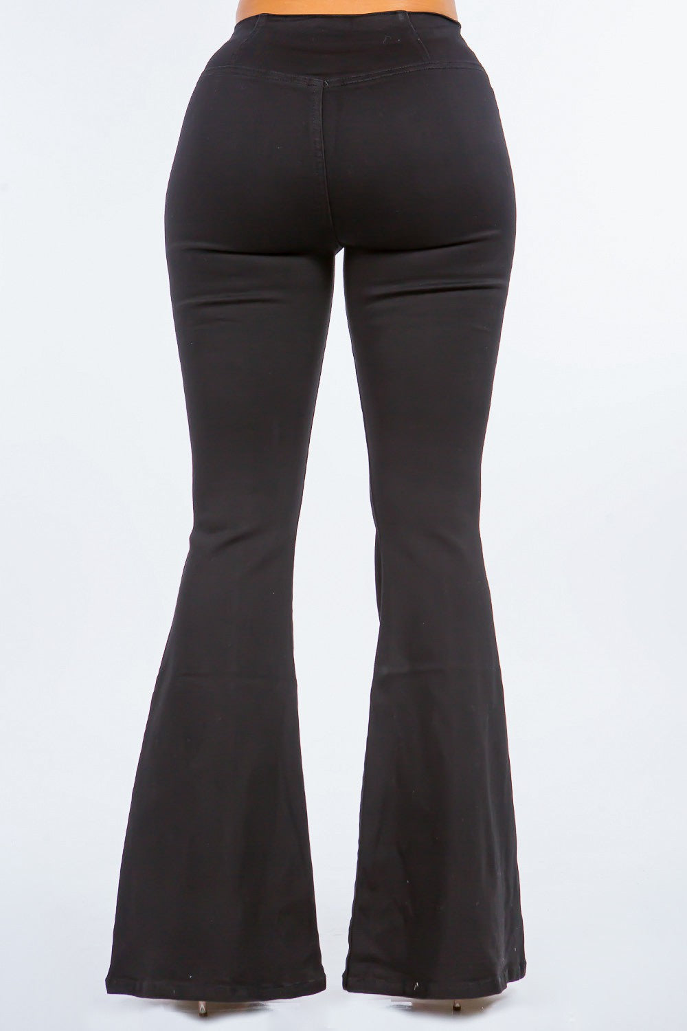 American Bazi High Waist Pull-On Flare Jeans - Chic & Comfortable Retro Style