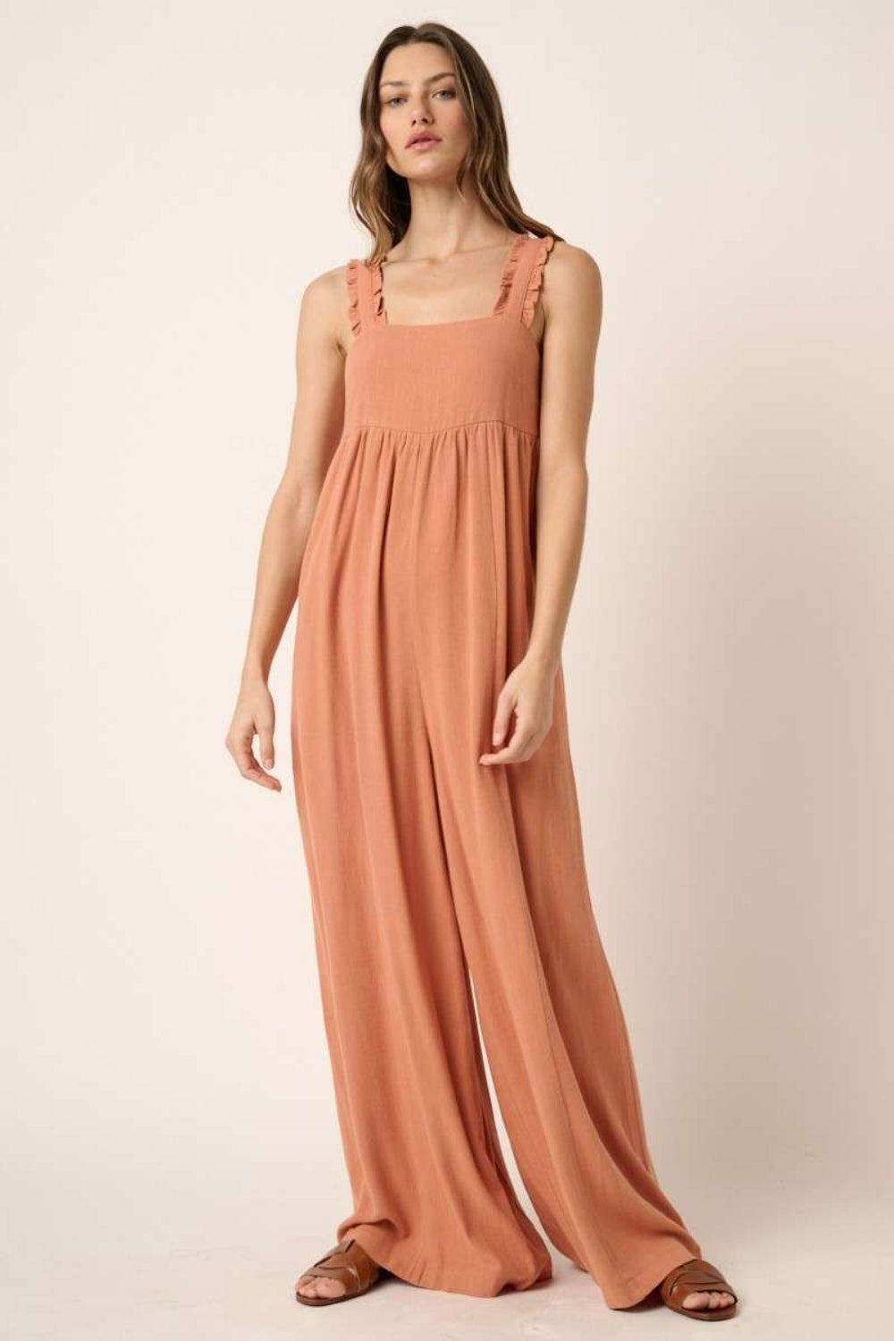 Mittoshop Sleeveless Wide Leg Jumpsuit - Chic, Versatile One-Piece for Any Occasion