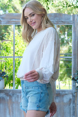 Hailey & Co Women's Ribbed Two-Tone Knit Top - Stylish, Versatile & Made in USA