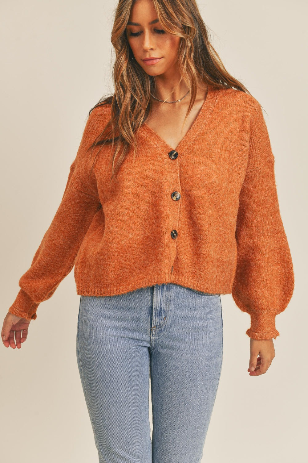 MABLE Women's Long Sleeve Button Down Knit Cardigan - Cozy & Versatile