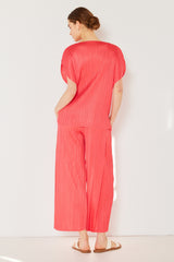 Marina West Swim Women's Pleated Wide-Leg Pants with Chic Side Pleat Detail