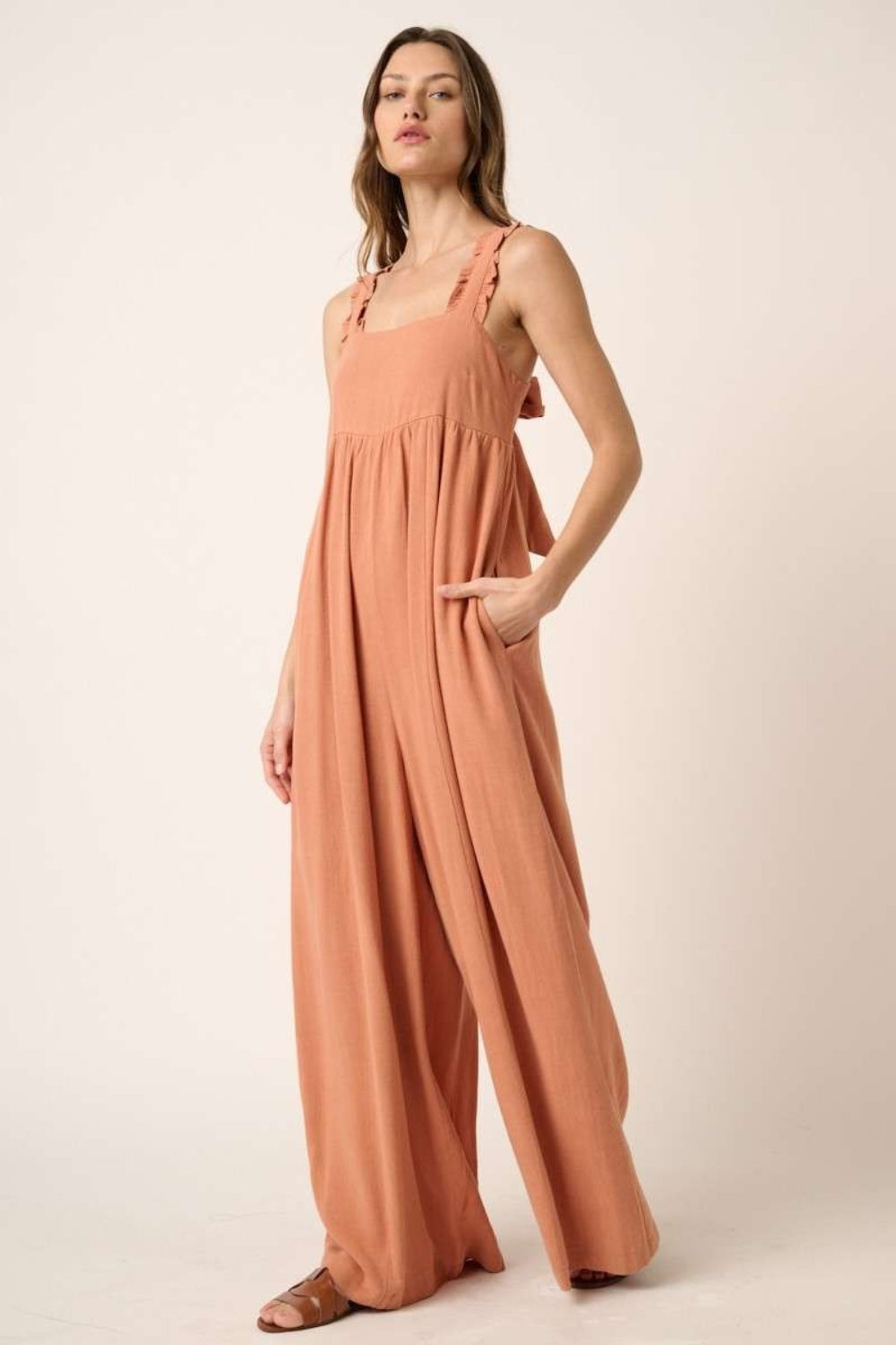 Mittoshop Sleeveless Wide Leg Jumpsuit - Chic, Versatile One-Piece for Any Occasion