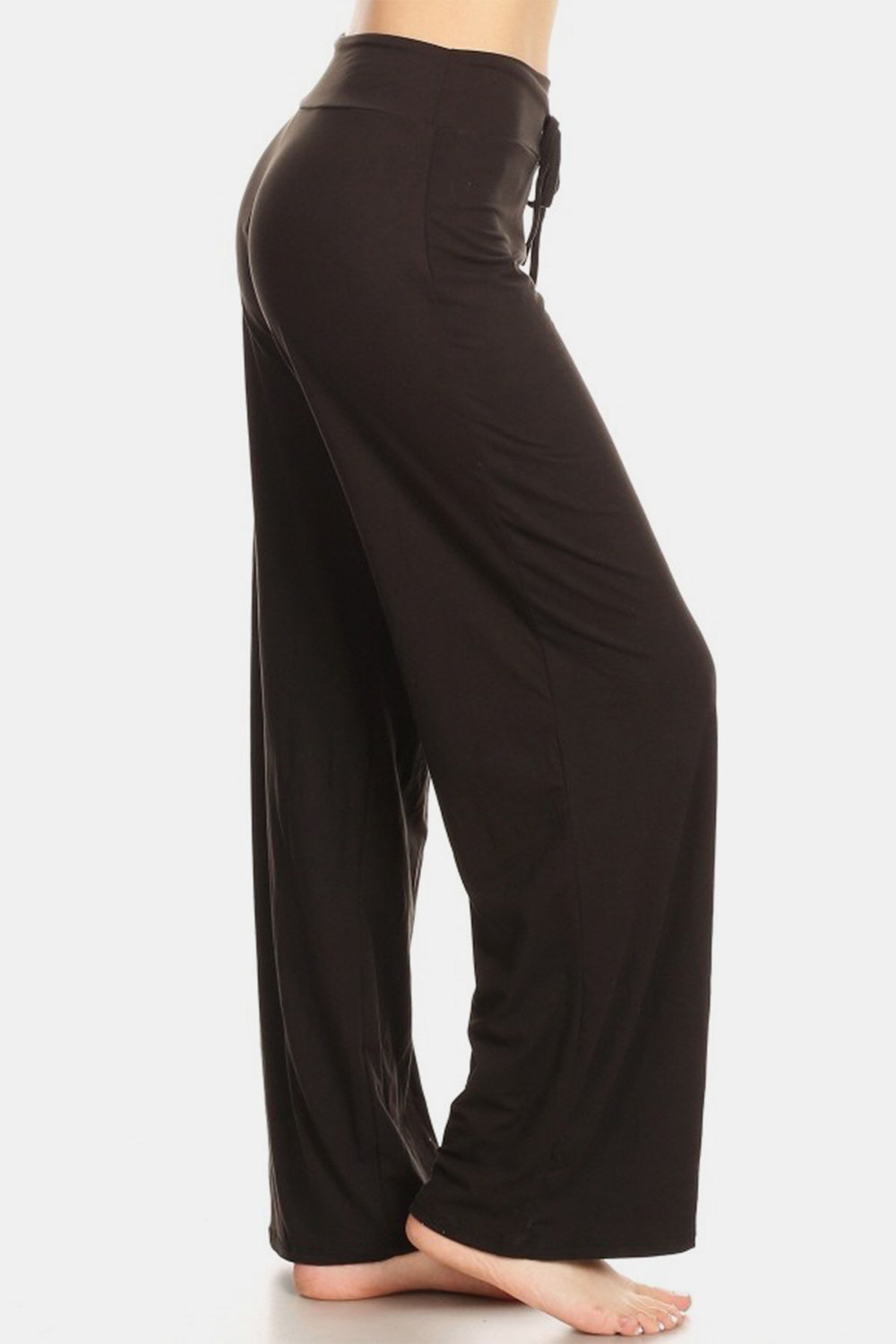 Leggings Depot High Waist Drawstring Wide Leg Pants - Stylish & Comfortable Women's Fit
