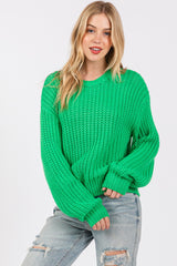 SAGE + FIG Women's Cozy Knit Sweater - Stylish Round Neck Drop Shoulder Pullover